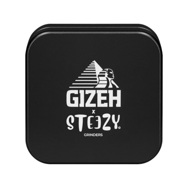 Steezy Grinder Alu 63mm - 2Parts GIZEH x Steezy Black (1 Stk)