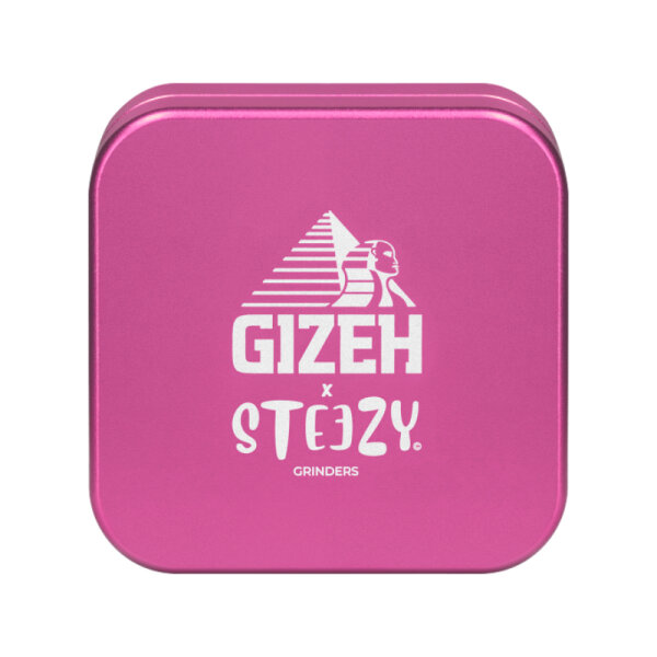 Steezy Grinder Alu 63mm - 2Parts GIZEH x Steezy Pink (1 Stk)
