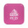 Steezy Grinder Alu 55mm - 2Parts GIZEH x Steezy Pink (1 Stk)