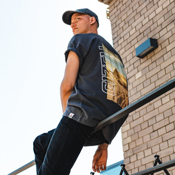 GIZEH Shirt - Black HeritageIcon Oversized (1 Stk)