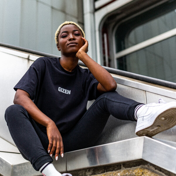 GIZEH Oversized-Shirt, classic black