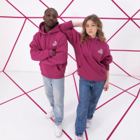 GIZEH “ALL PINK” Signature Hoodie, oversized M