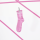 GIZEH Socken 43-46 - Oldschool weiss/pink (1 Stk)