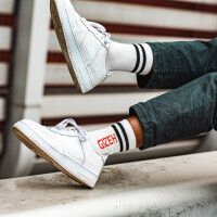 GIZEH Socken 43-46 - Oldschool weiss (1 Stk)