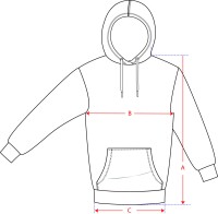GIZEH Hoodie M - Black Signature Oversized (1 Stk)