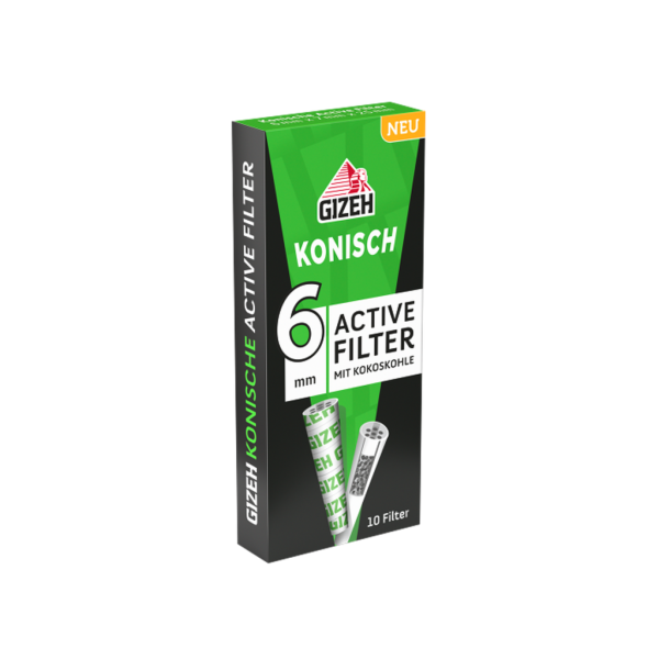 GIZEH konische Active Filter 6–7 mm {5 x 10er Pack}
