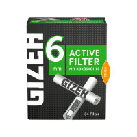 GIZEH BLACK® Active Filter 6mm 34er {1 Pack}