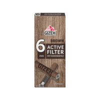 GIZEH BROWN Active Filter 6mm {5 x 10er Pack}