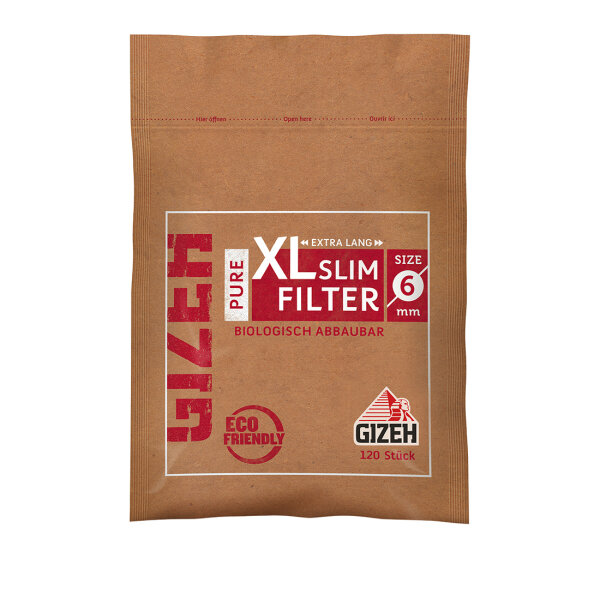GIZEH PURE XL Slim Filter {5er Pack}