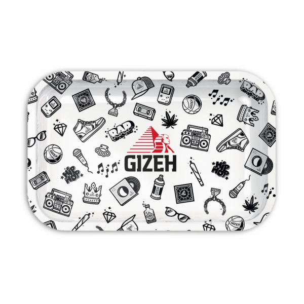 GIZEH Rolling Tray “Comic” – white {M}