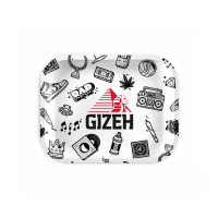 GIZEH Rolling Tray “Comic” – white {S}