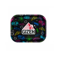GIZEH Rolling Tray “Comic” – black {S}