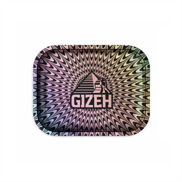GIZEH Rolling Tray “Trippy” – colored {S}