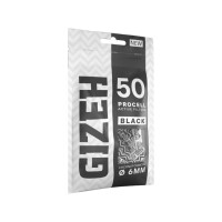 GIZEH ActiveFilter 6mm - ProCell Black (1 x 50Stk)