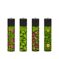 GIZEH Clipper Feuerzeug Softflame - Acid Pattern D (1 x...