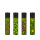 GIZEH Clipper Feuerzeug Softflame - Acid Pattern D (1 x 4Stk)