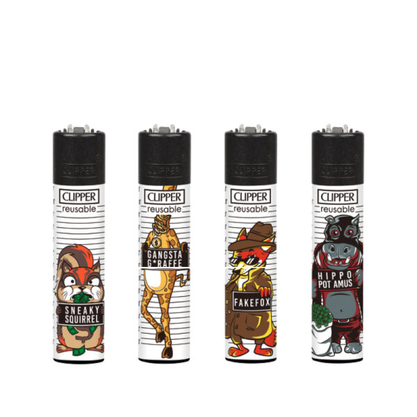 GIZEH Clipper Feuerzeug Softflame - Mugshots D (1 x 4Stk)
