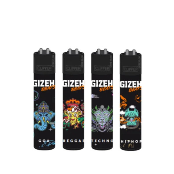 GIZEH Clipper Feuerzeug Softflame - Beats (1 x 4Stk)